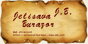 Jelisava Burazor vizit kartica